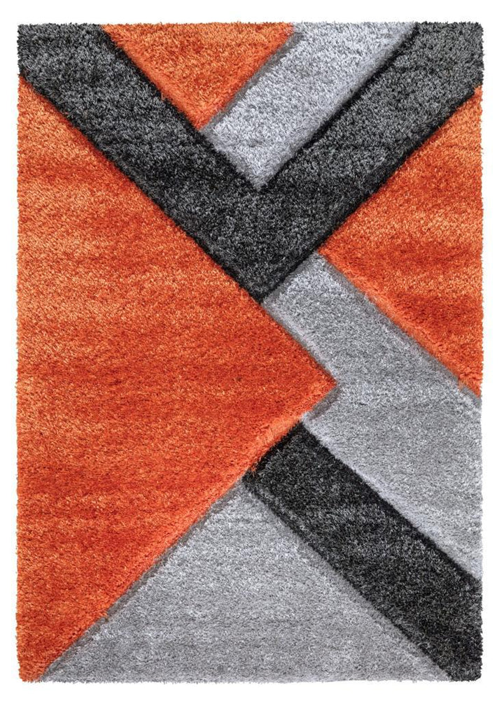Vellaro Orange-Grey Rug