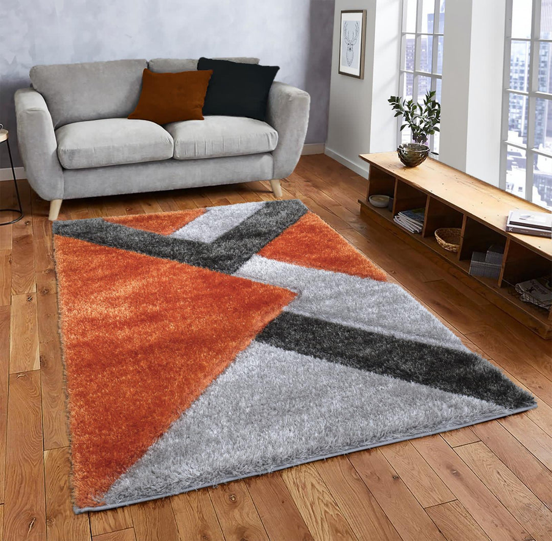 Vellaro Orange-Grey Rug