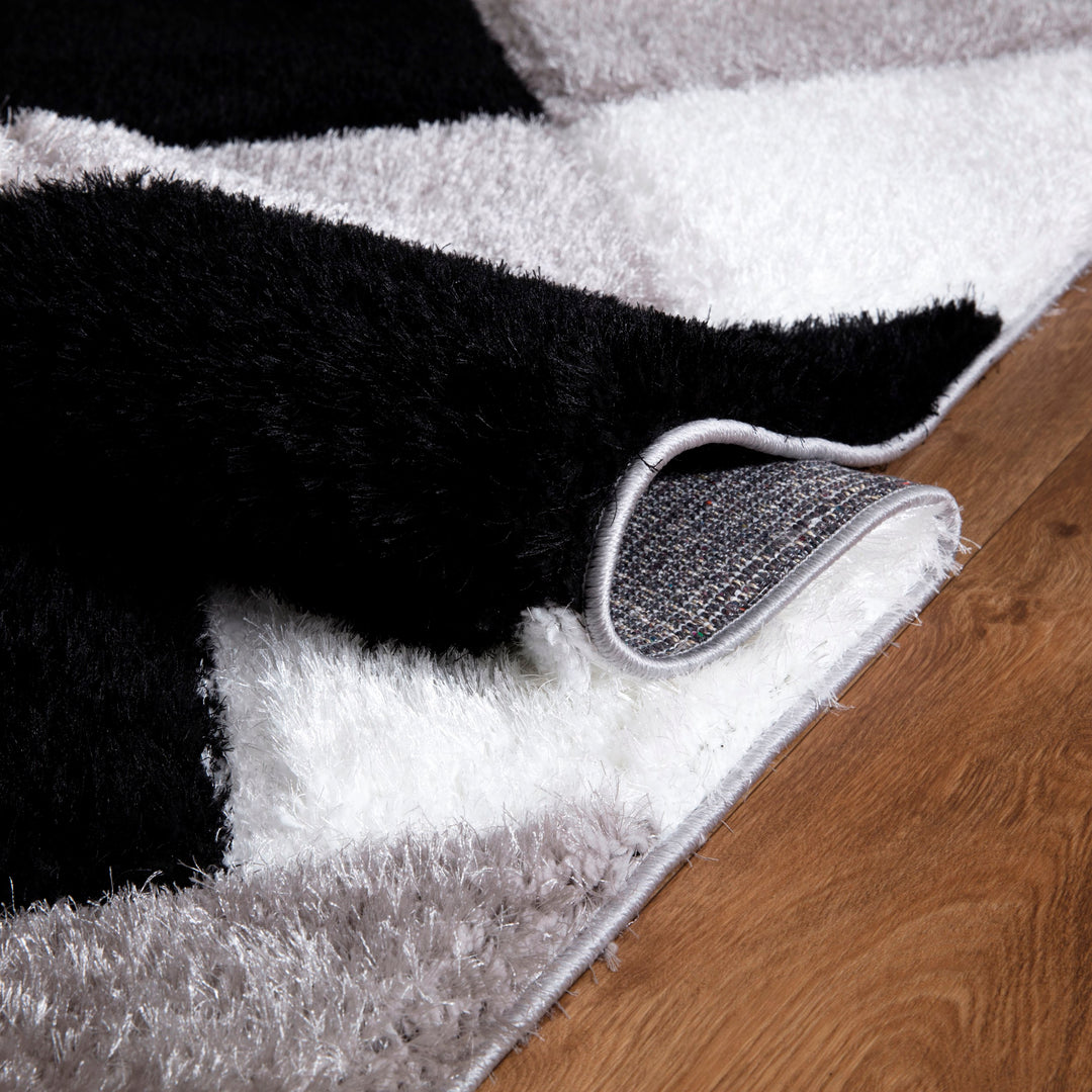 Gridara Black-White Rug