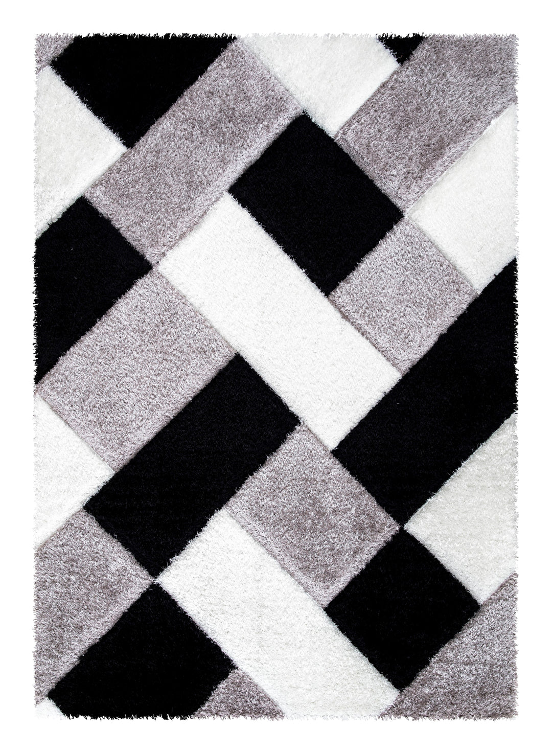Gridara Black-White Rug