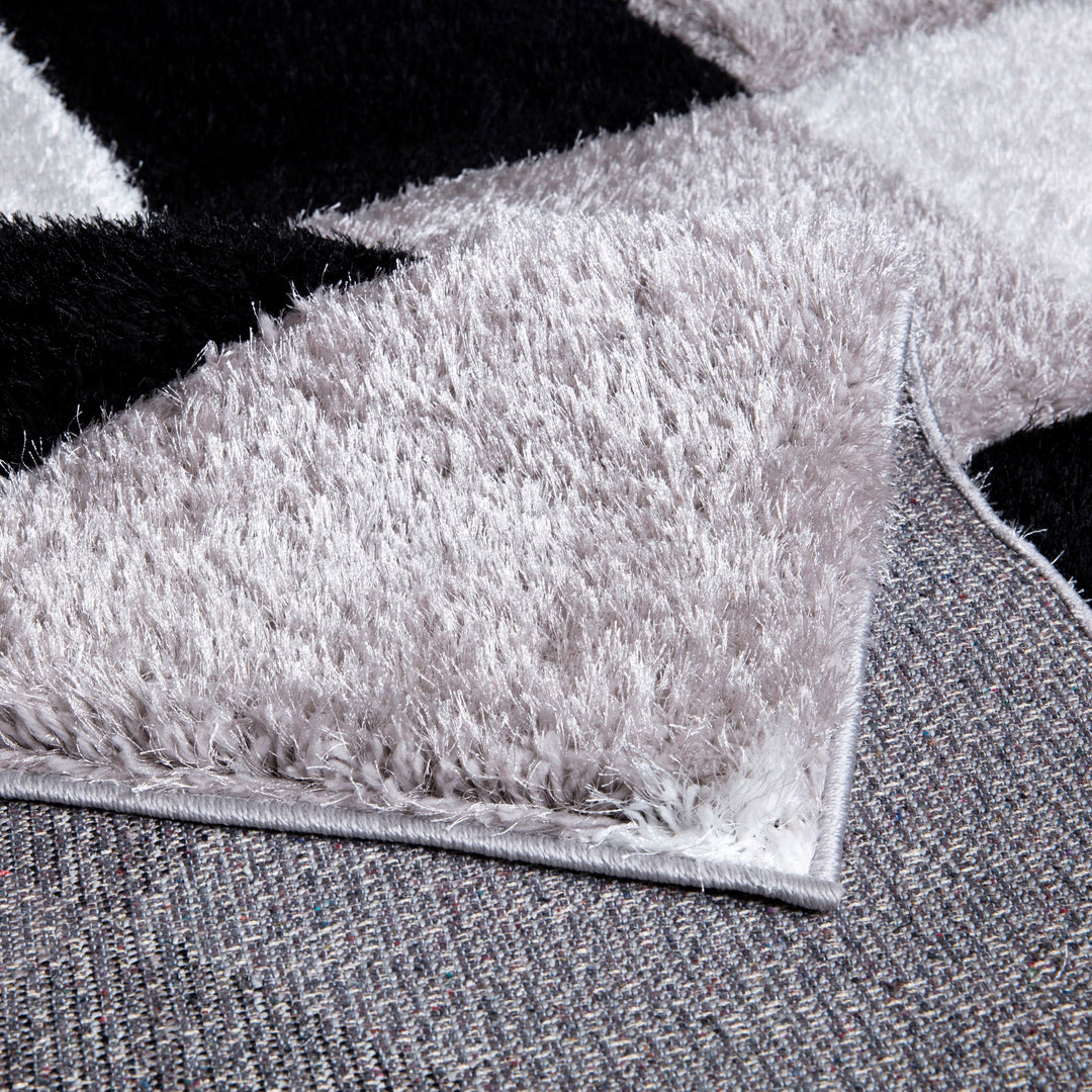 Gridara Black-White Rug