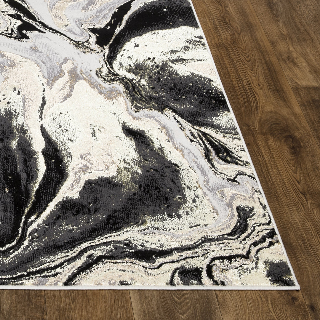 Marbelle Black-Ochre Rug