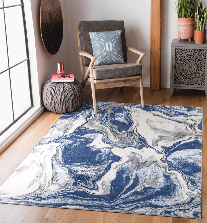 Marbelle Navy Rug