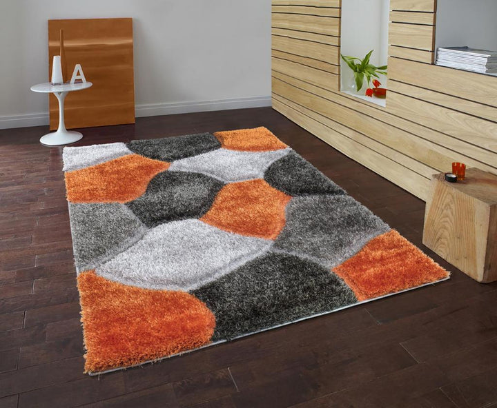 Tessura Orange-Grey Rug