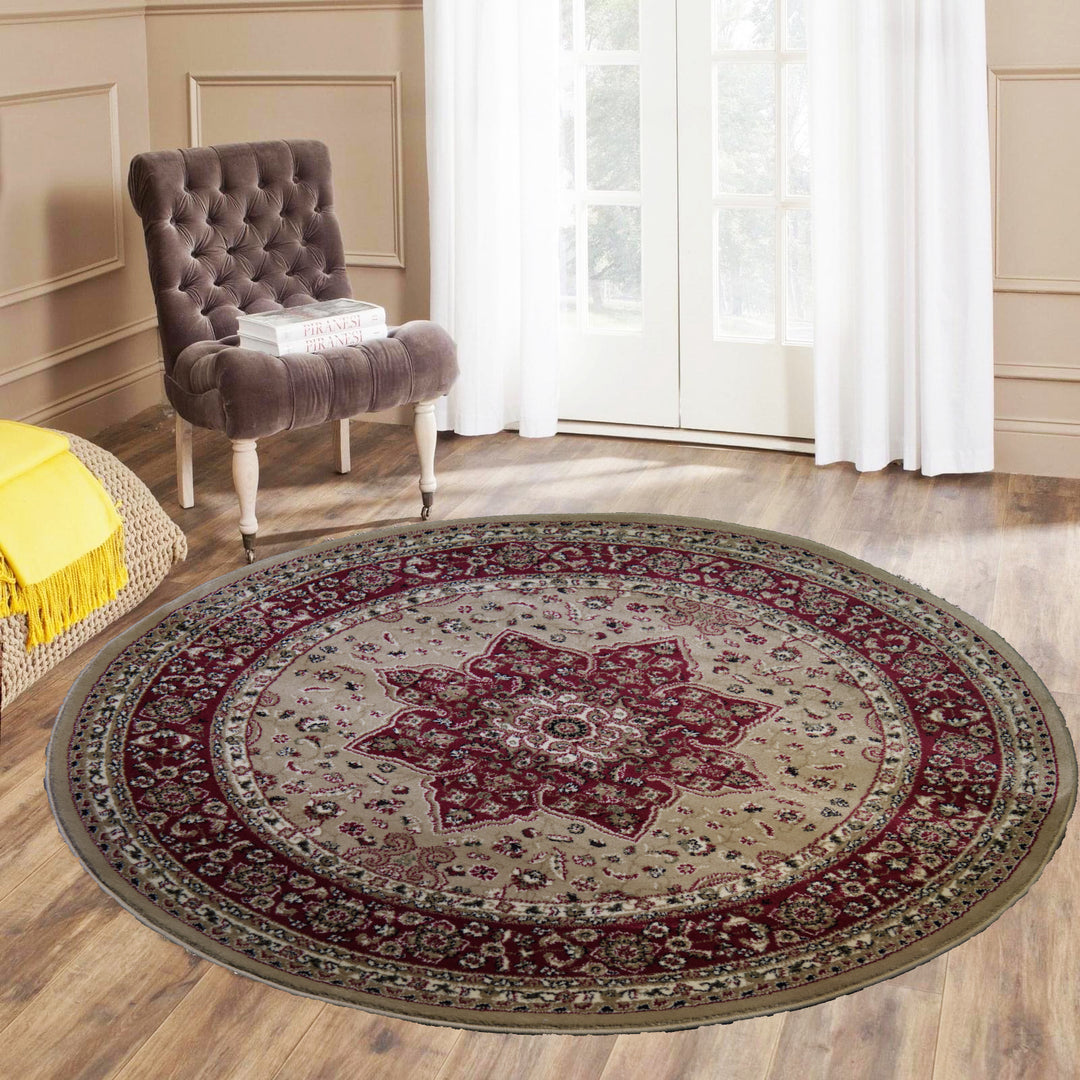 Imperial Round Red Rug