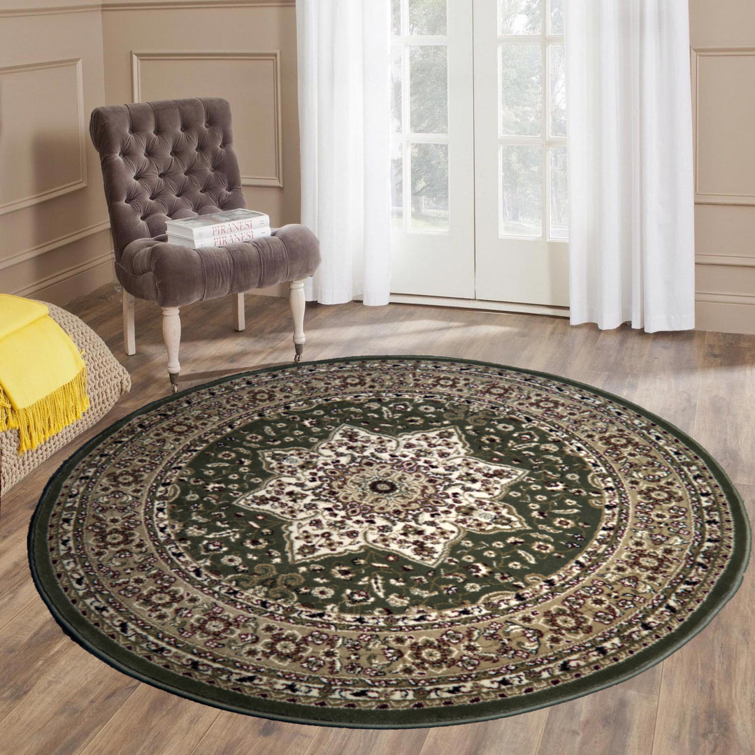 Imperial Round Green Rug