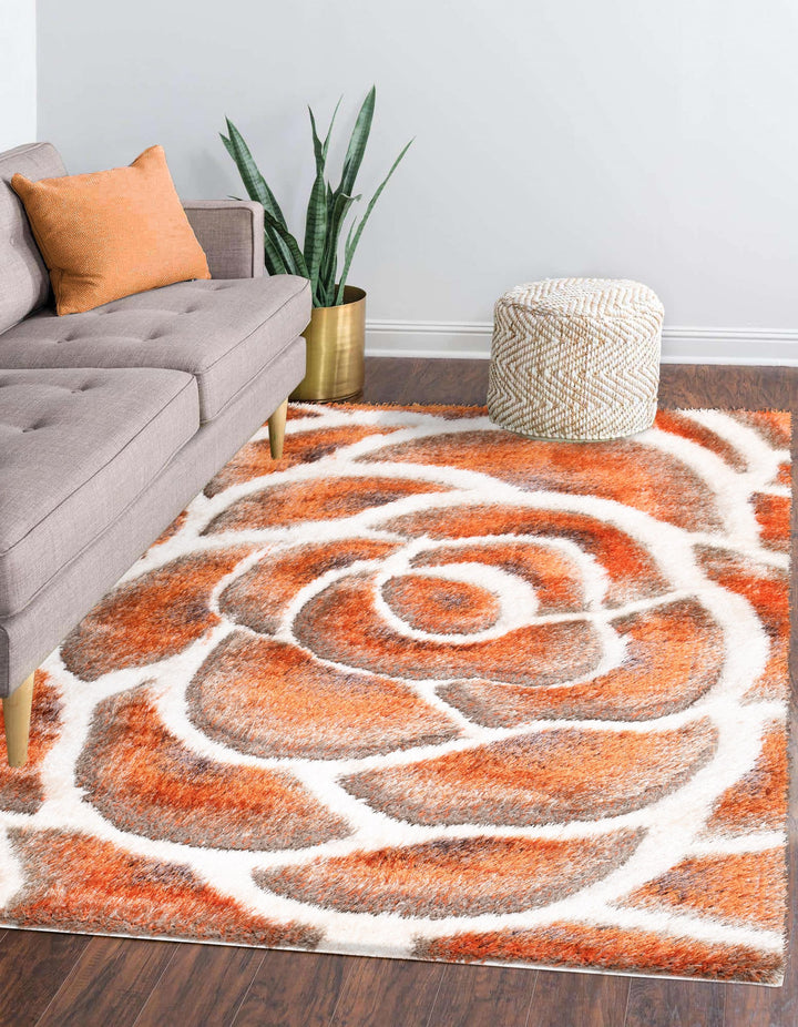 Florara Orange-Cream Rug