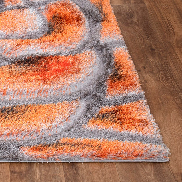 Florara Orange-Grey Rug