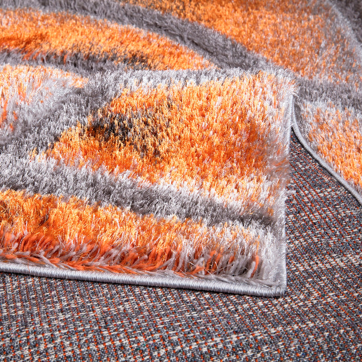 Florara Orange-Grey Rug