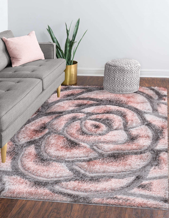 Florara Pink-Grey Rug