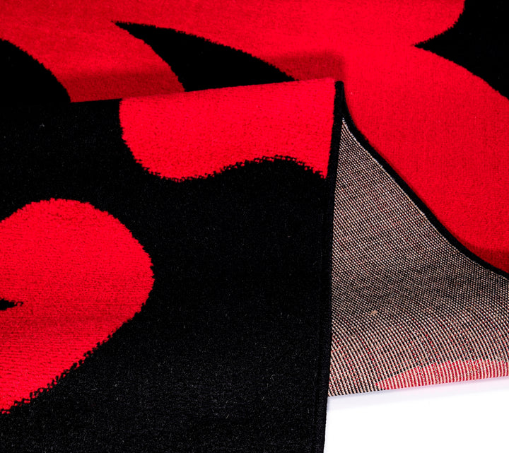 Carvado Black-Red Rug