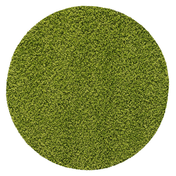 Veloria Round Lime Green Rug