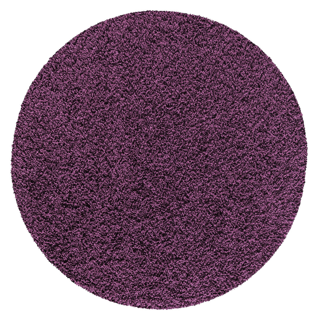 Veloria Round Purple Rug