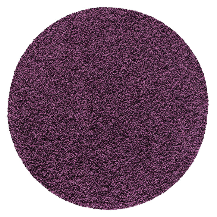 Veloria Round Purple Rug