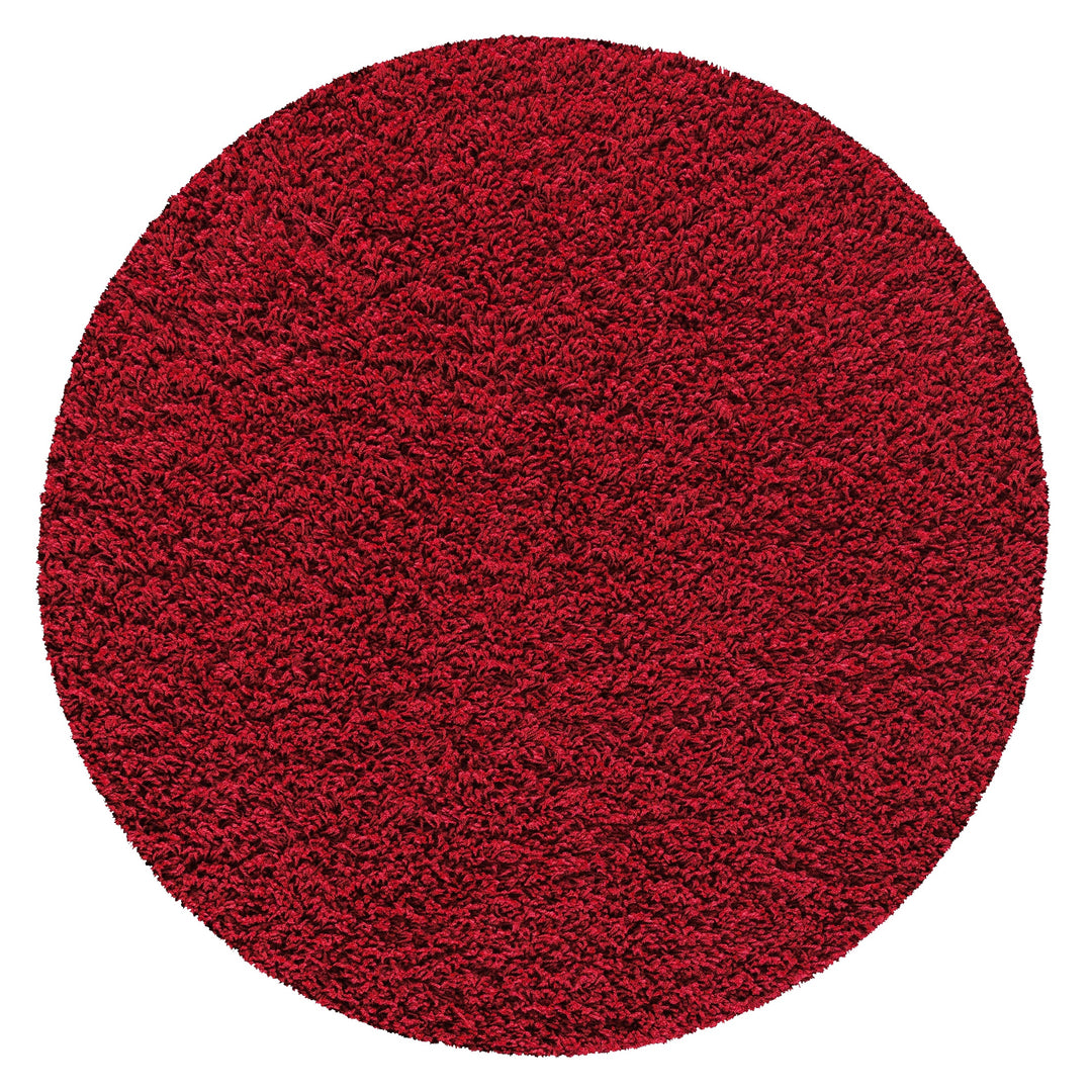 Veloria Round Red Rug