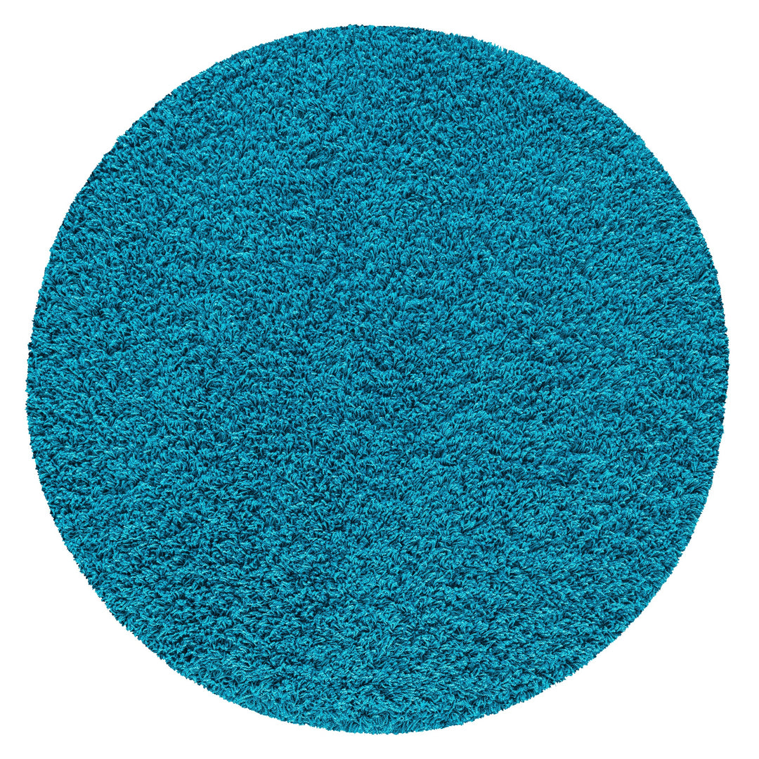 Veloria Round Teal Rug