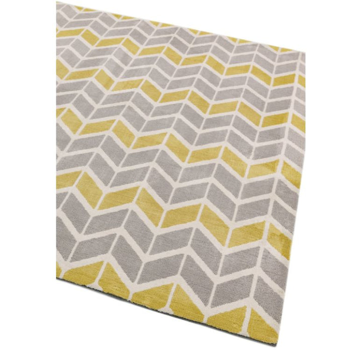 Arlo Rug AR06 Chevron Lemon / Grey