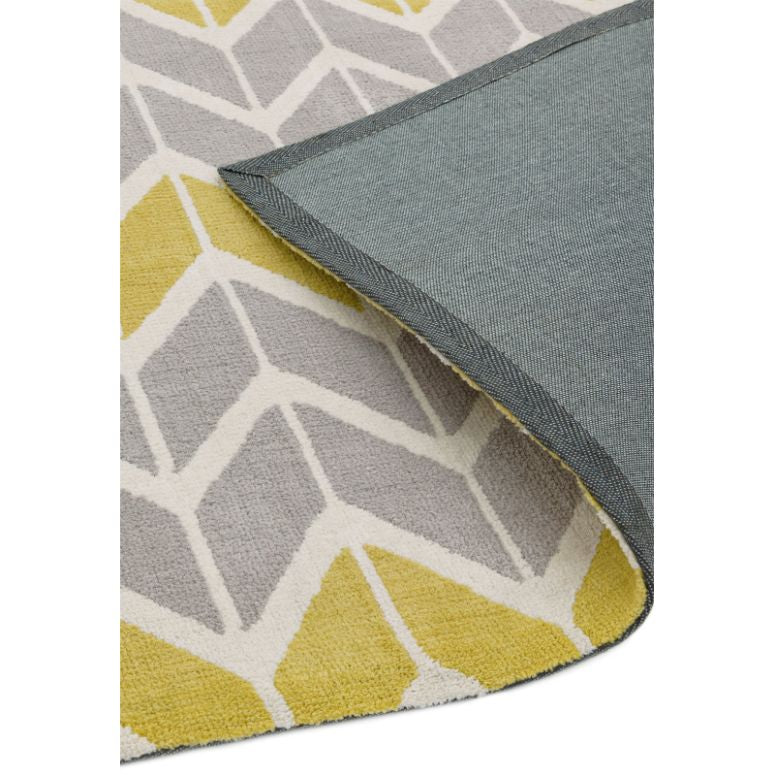 Arlo Rug AR06 Chevron Lemon / Grey