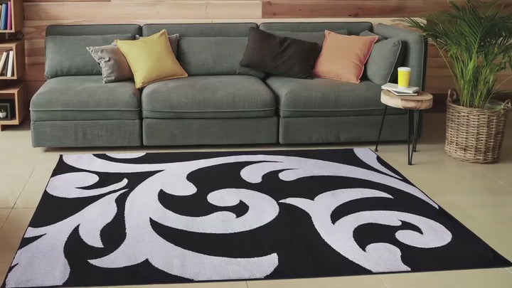 Carvado Black-Grey Rug