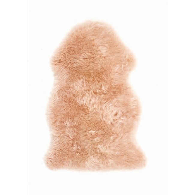 Genuine Sheepskin Rug Peach