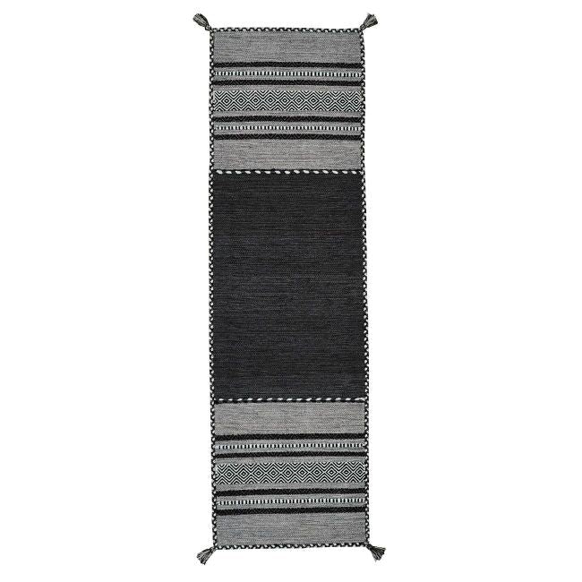 Kelim Charcoal Runner