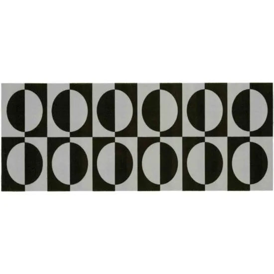 Kensington Runner Modern Geo Charcoal