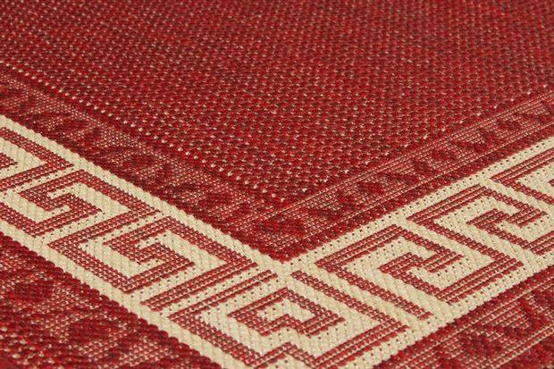 Greek Flatweave Red