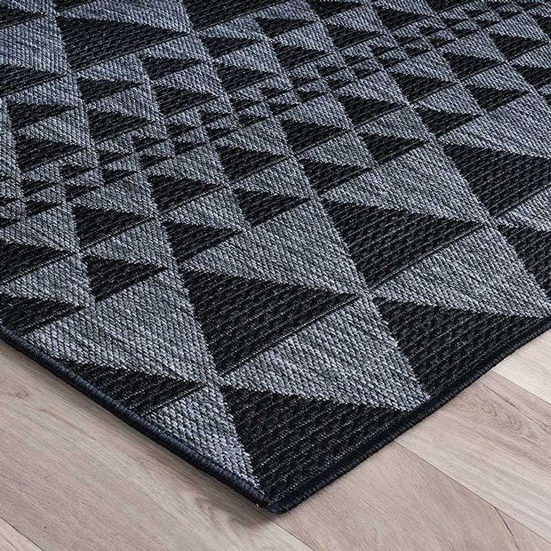 Moda Prism Black Rug close view from the borders