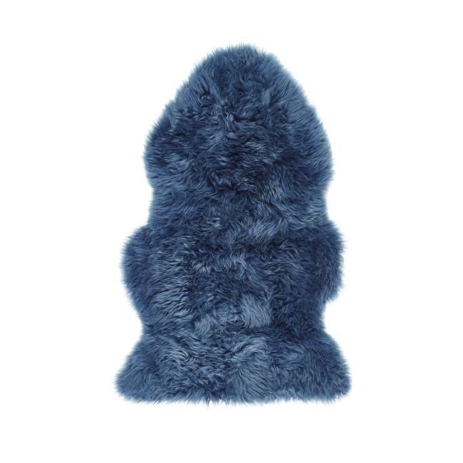 Genuine Sheepskin Rug Navy