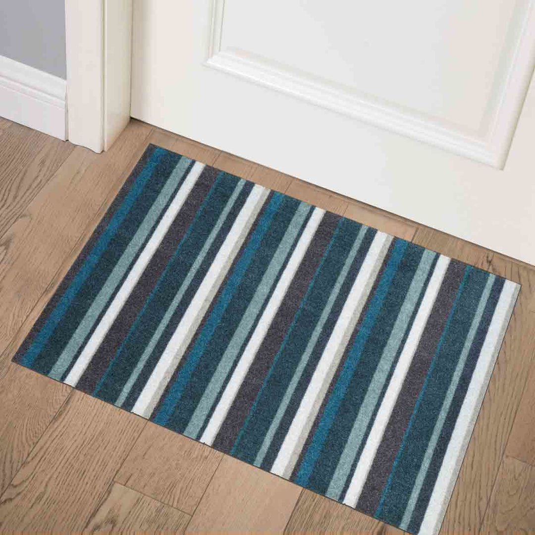 Recylon Design Teal Stripe Mat