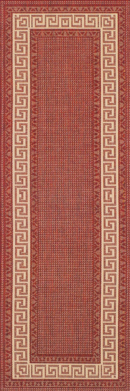 Greek Flatweave Red Runner