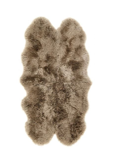 Genuine Sheepskin Rug Khaki