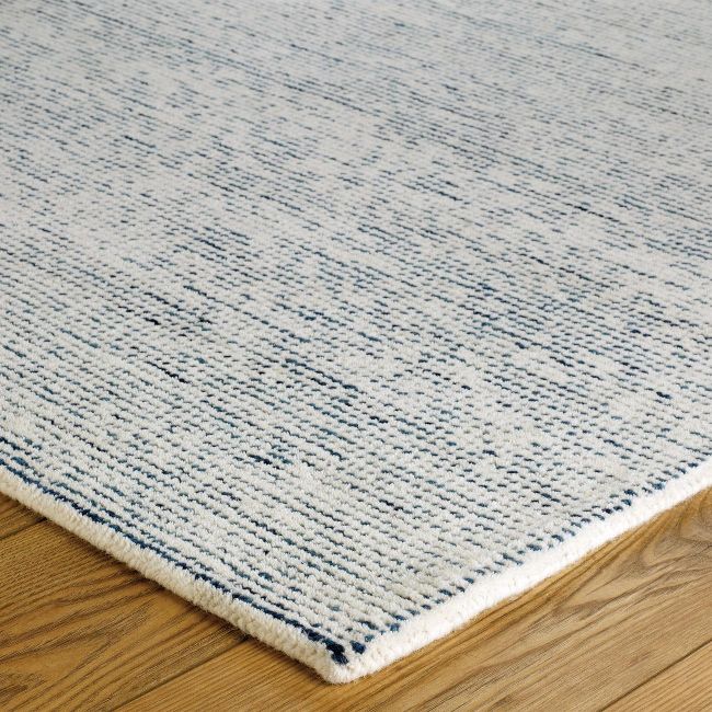 Milano Blue Rug close view from the borders