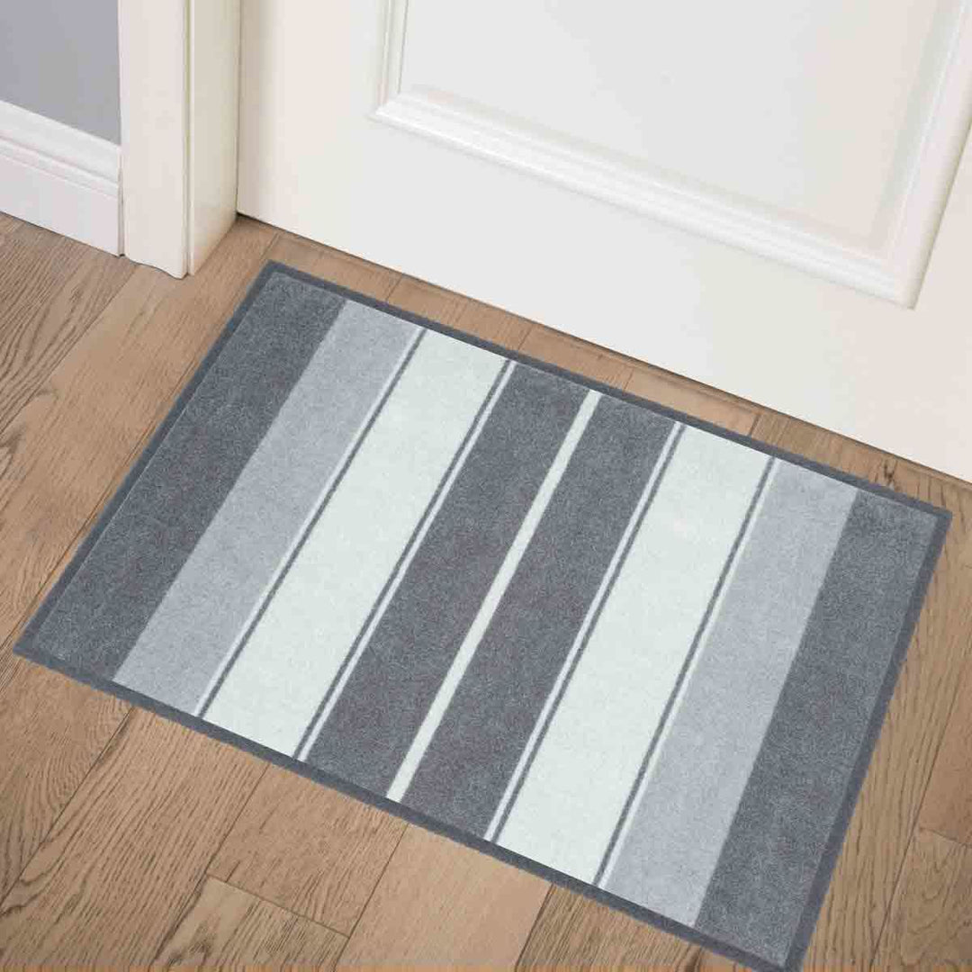 Recylon Mat Design Tonal Stripes Grey