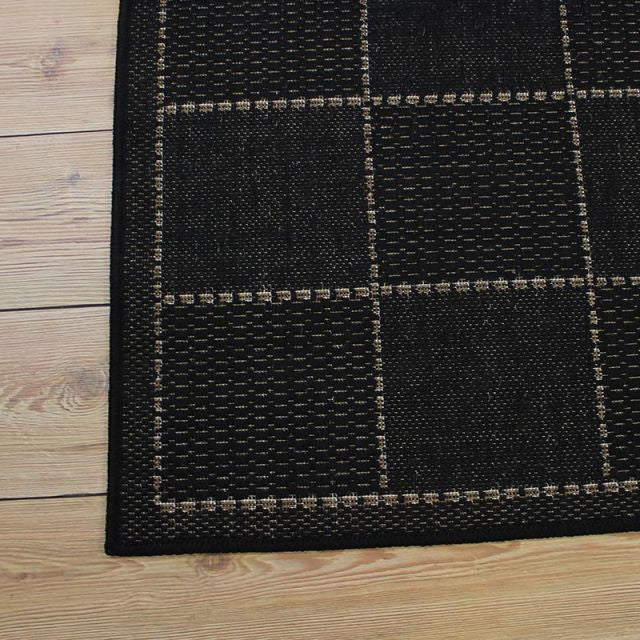 Check Flatweave Black