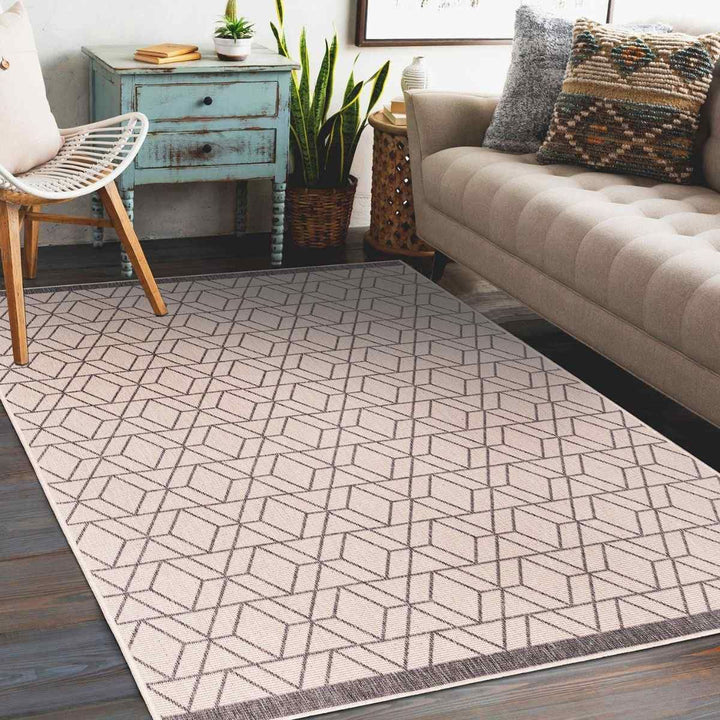 Duo Weave Rug Diamonds Grey