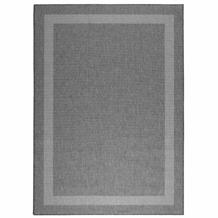 Duo Weave Indoor/Outdoor Rug Border Charcoal