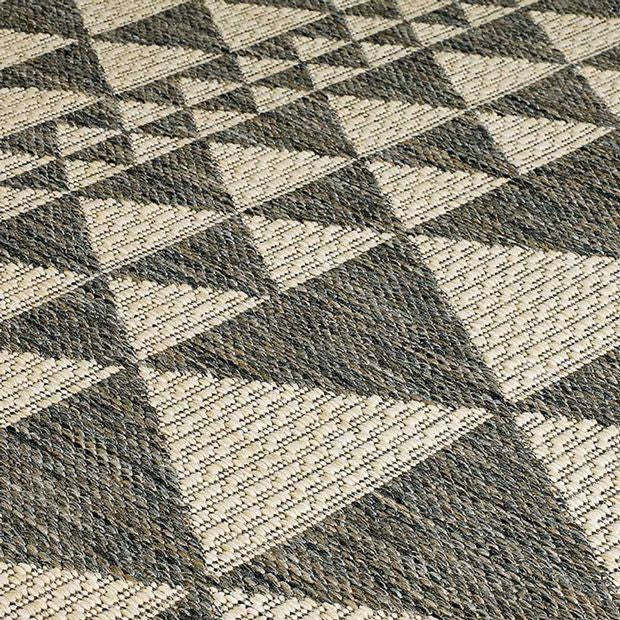 Moda Prism Grey Rug close view