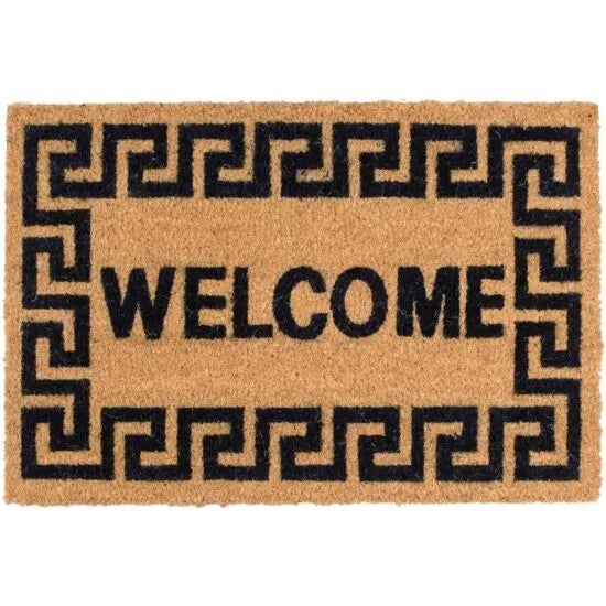 Kentwell Message Mat Welcome Greek Key