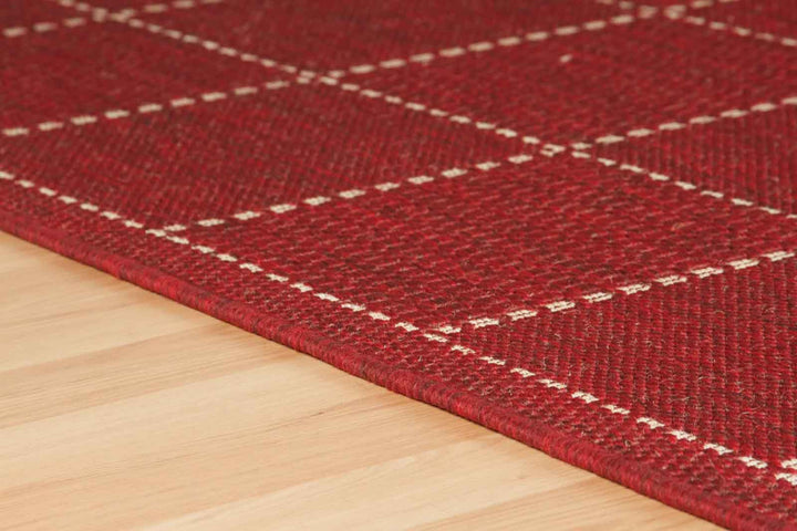 Check Flatweave Red