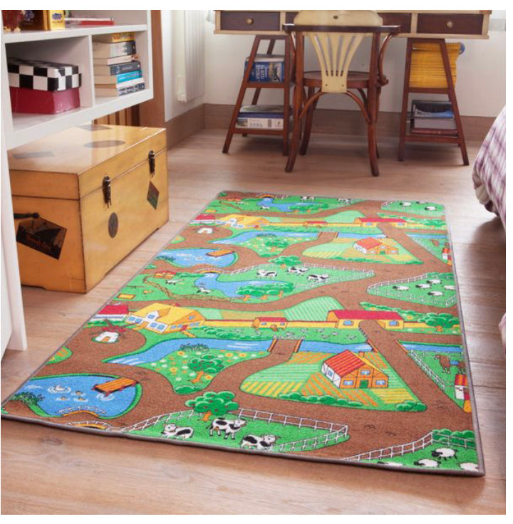 Reversible Road and Farm Playmat