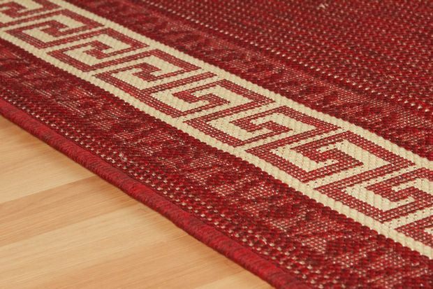 Greek Flatweave Red