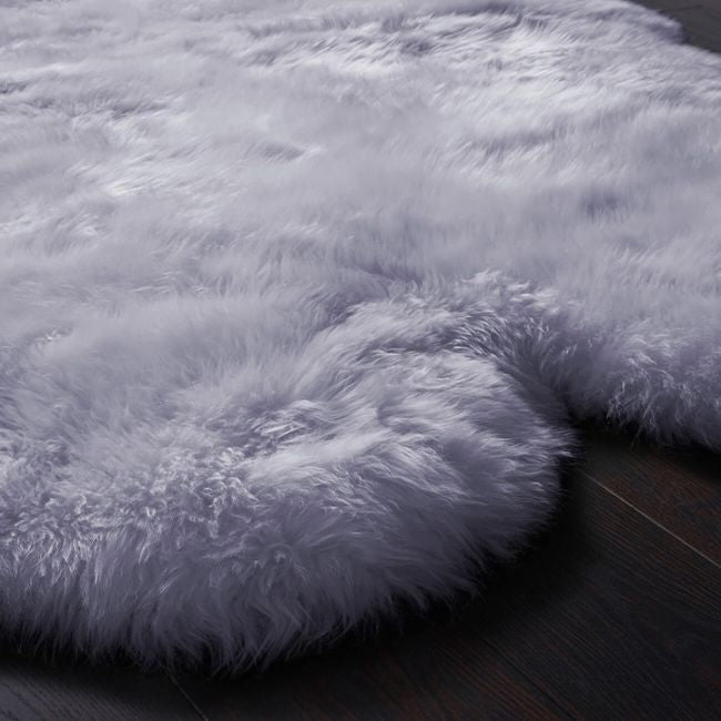 Genuine Sheepskin Rug Grey