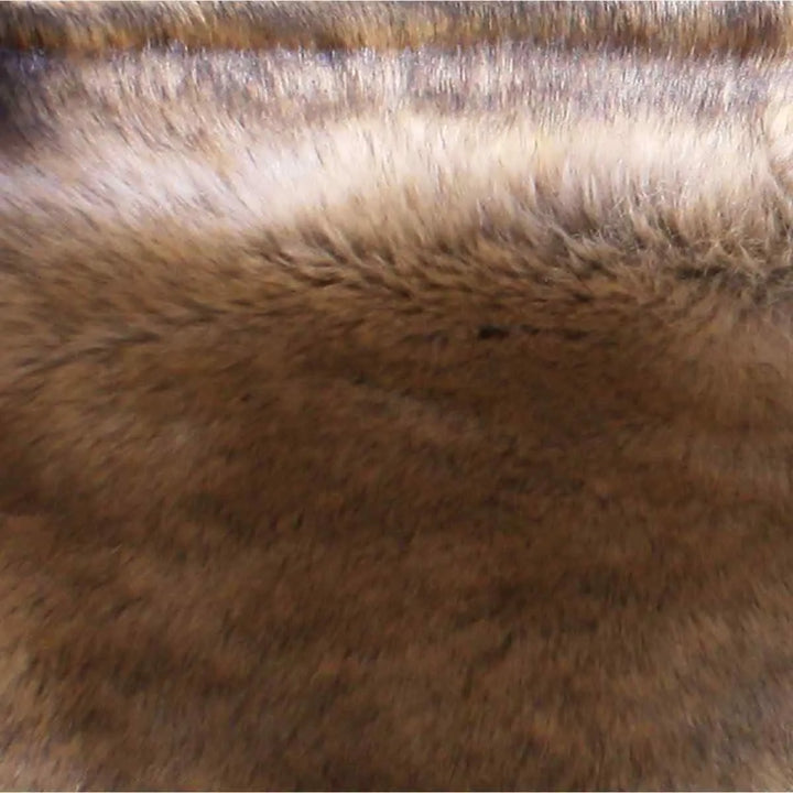 Luxury Faux Fur Brown Tip Dye