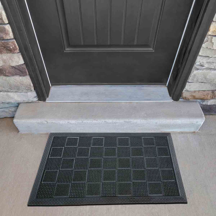 Hi Lo Black Doormat