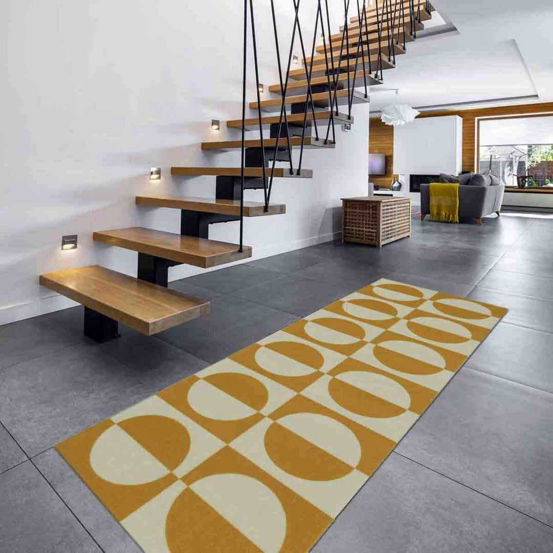 Kensington Runner Modern Geo Ochre