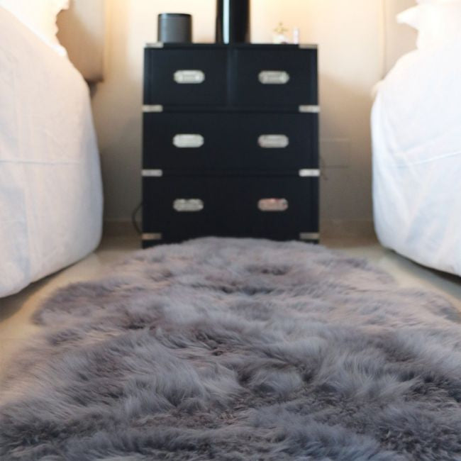 Genuine Sheepskin Rug Grey