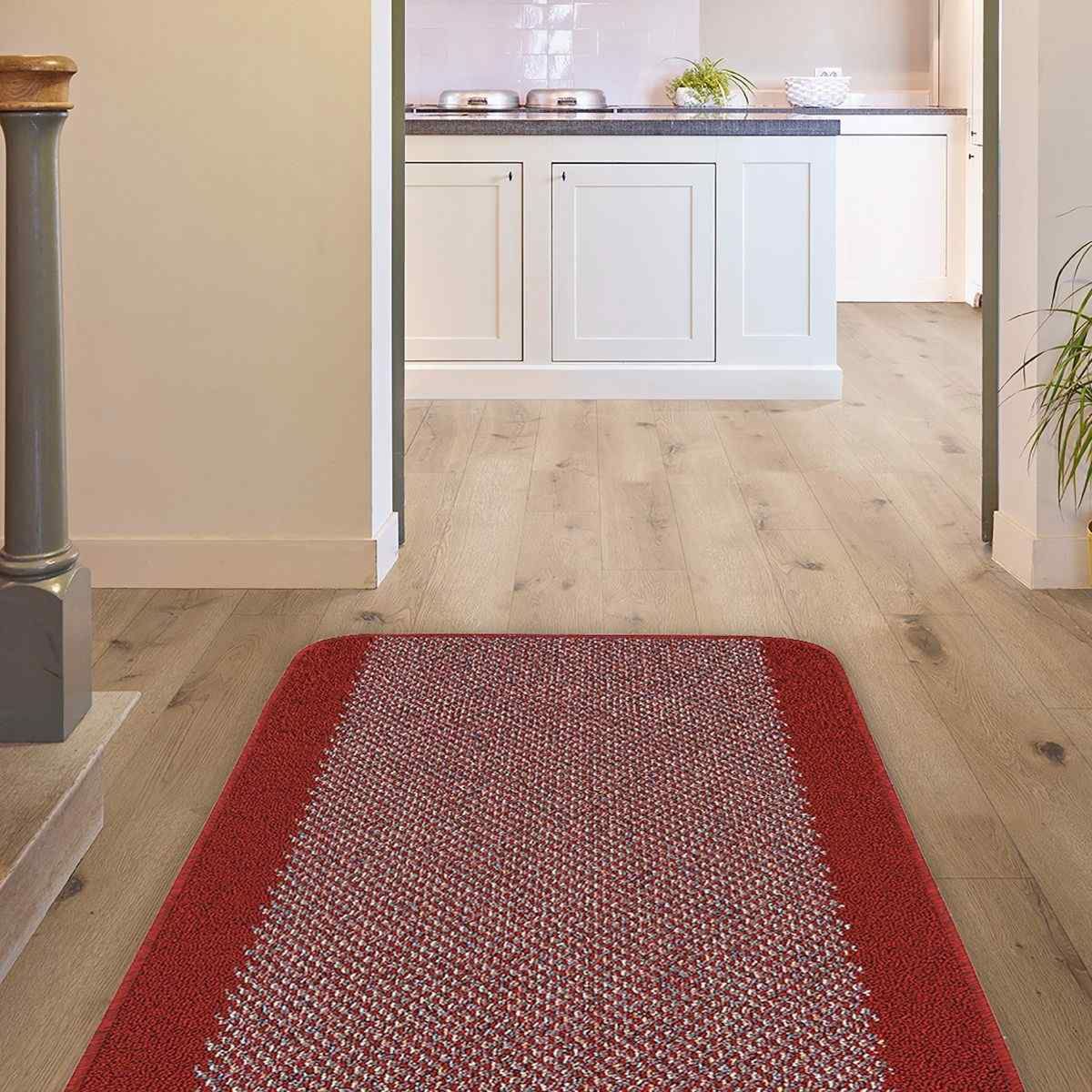 Modern Red Runner Rug CleanCraft Mat Red Runner – Rugs Central