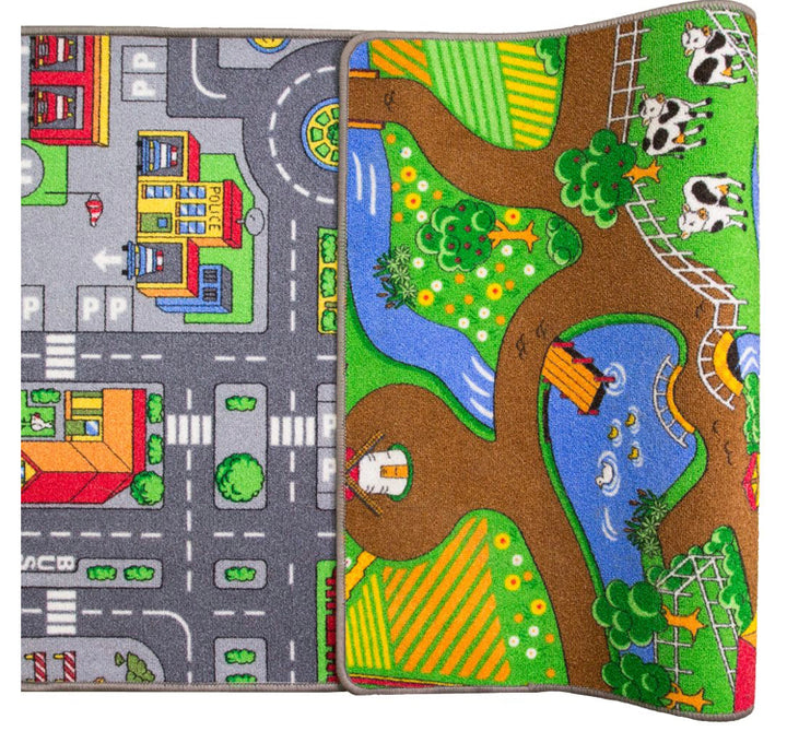 Reversible Road and Farm Playmat