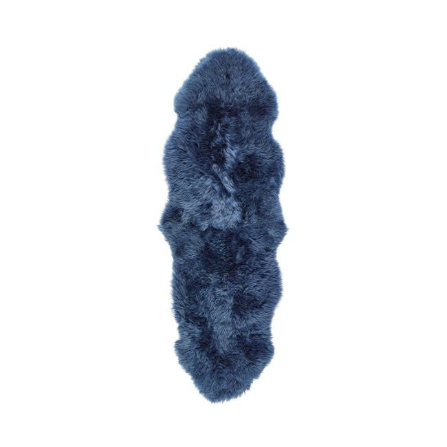 Genuine Sheepskin Rug Navy